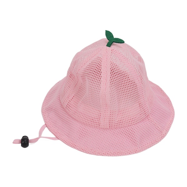 Barnens hinkhatt Justerbar rep Söt nät Andas Sommar solhatt rosa pink
