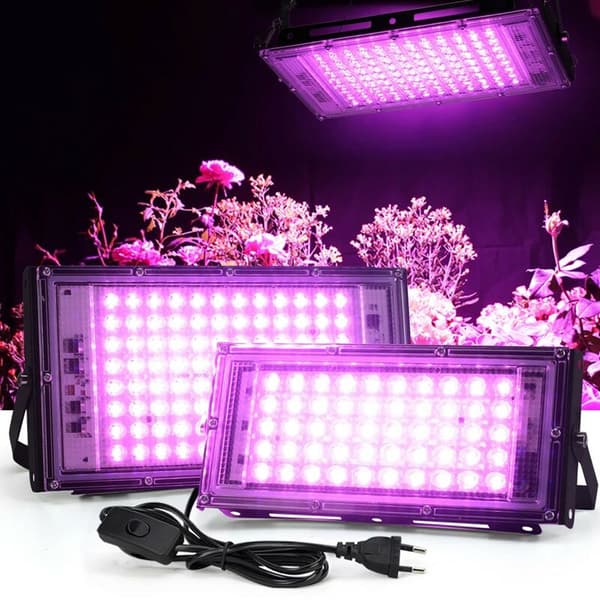 LED Växtlampa, 96 LED, för inomhusväxter, grönsaker och blommor, 1 st