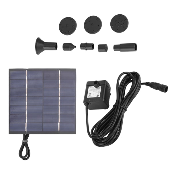 Solar Fountain Pump Panel Submersible Water Panel Pond Pool Fountain Kit 1.4W
