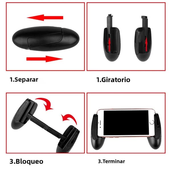 2 A Knapper Metal Controller, Kompatibel med PUBG Mini Gamepad, Trigger Knapper, Sigteanordning, Android, iPhone 7
