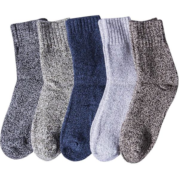 Ullstrumpor för Kvinnor Varma Vinterstrumpor Tjockt Stickade Mjuka Stuga Mysiga Crew Bootsockor Presenter A2