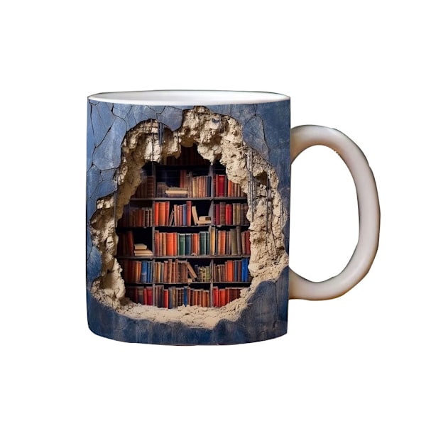 Kreativ 3D Keramisk Mugg: Mugg för Mångsidigt Användande! Med sin 8*9,5cm Storlek och 301-400ml Kapacitet, Denna Fantastiska Mugg Dubblar som en Charmig Dekoration