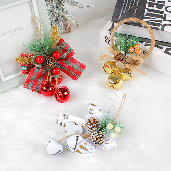 Juleklokkepynt Jingle Bells Hjemmepynt silver C