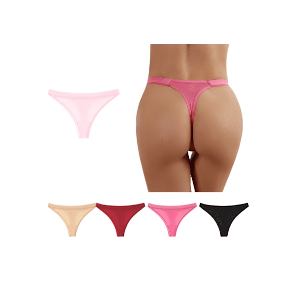 Somriga damunderkläder i stora storlekar, sexig string, långvarig kvalitet, fem delar i ett set. XL