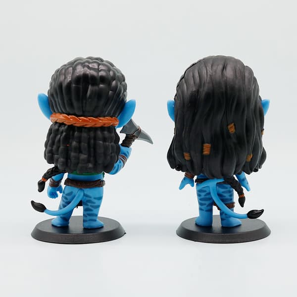 Blå Alien Kvindelig Karakter Inspireret Mini Figur 10cm, Tilfældig Levering Samlerobjekt