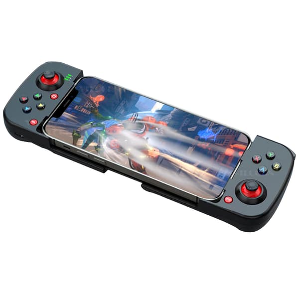 Grøn Stretchbar Mobil Gamepad til Android og iOS, Bluetooth Controller Kompatibel med Switch-spil