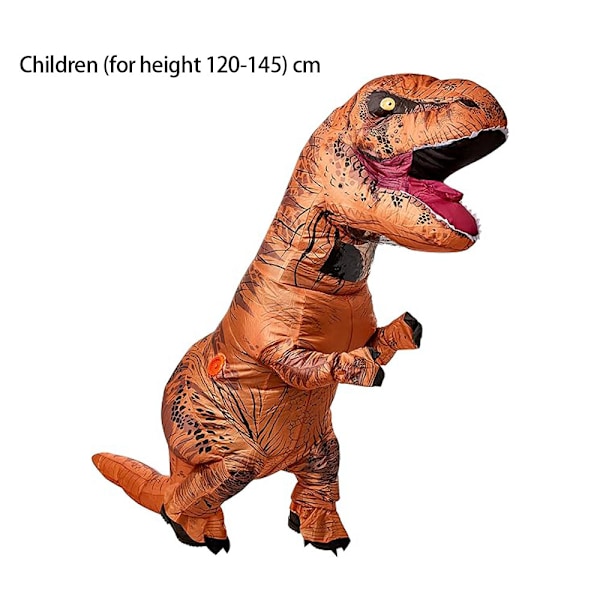 Attract Mens The Original Uppblåsbara Dinosauriekostym Children (for height 120-145) cm