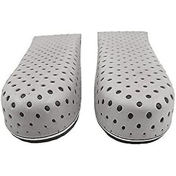 1 par åndbare memory foam skoindlæg i fuld længde, egnet til mænd og kvinder, fuldt polstret 3cm