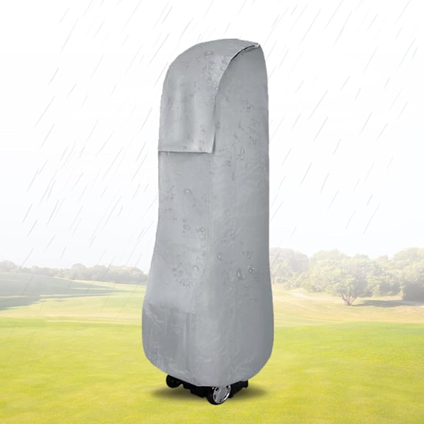 Golfbag Regnbeskyttelse Trekk - Vanntett Deksel for Golfbag Utendørs, 51\"x18\"x7\" Gray