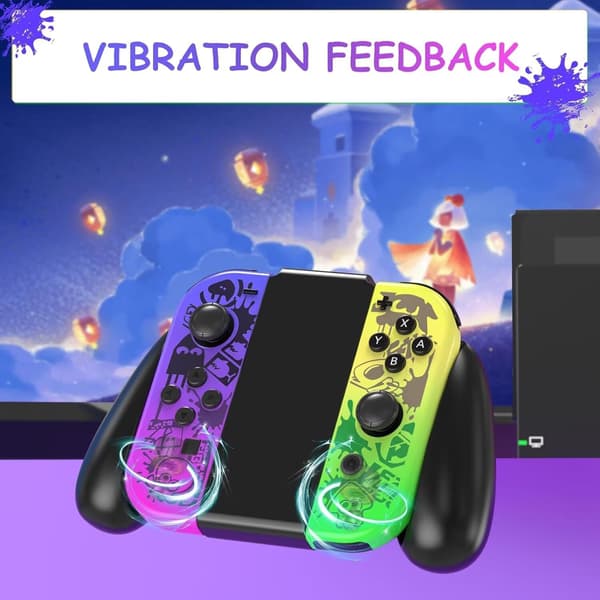 Trådløs Bluetooth Gamepad i æske, kompatibel med PS-stil konsoller, indbygget vibrationscontroller