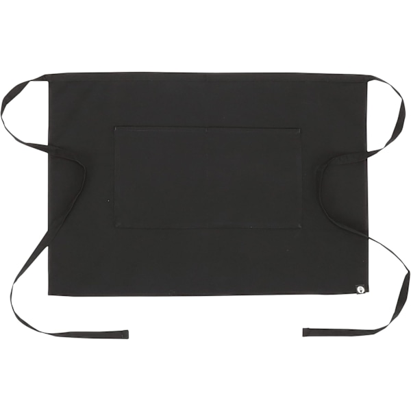 Unisex Halv Bistro Server Forklæde Black