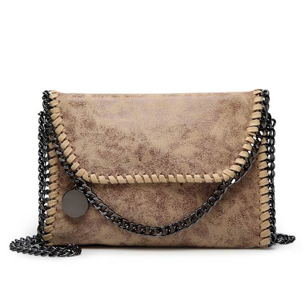 Dam Kedjeväska Axelväska Crossbody Väska Messenger Väska brown