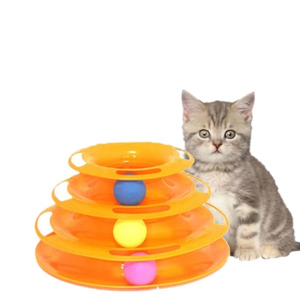 Katt leker Triple Cat Karusell Selvhjelp Lettelse Katt Leker, Hold Din Katt Ven Entertained og Aktiv