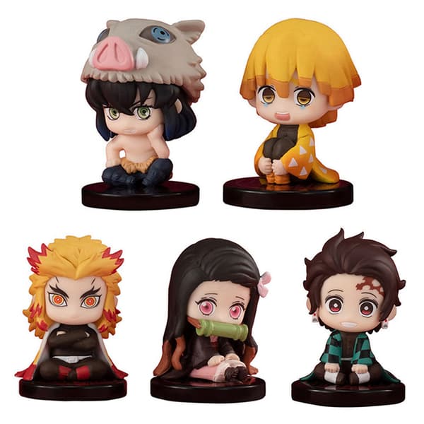B01 5 stk. Anime Slayer-stil Mini PVC Figur Sæt, 7 cm Sød Bordpynt Gave