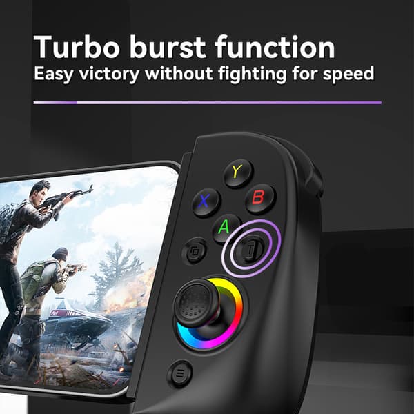 Trådløs laser-spilcontroller, kompatibel med iOS, Android, Switch og PS4-konsoller