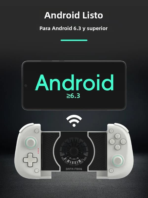 Vit Trådlös Handkontroll för Android-spel, Kompatibel med Galaxy-serien och Populära Mobilspel