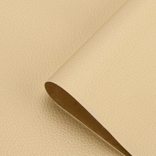 Premium Tjockt Självhäftande Läderlapp för Soffa, Bilinredning Reparation - 25*30cm, Perfekt för att Återställa Säten och Imitera Läder med Hög Kvalitet Beige