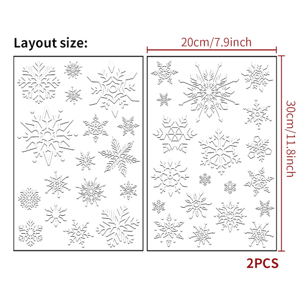 Julkulor snöflinga statiska klistermärken fönsterglas klistermärken jul snöflinga fönster klistermärken för jul white