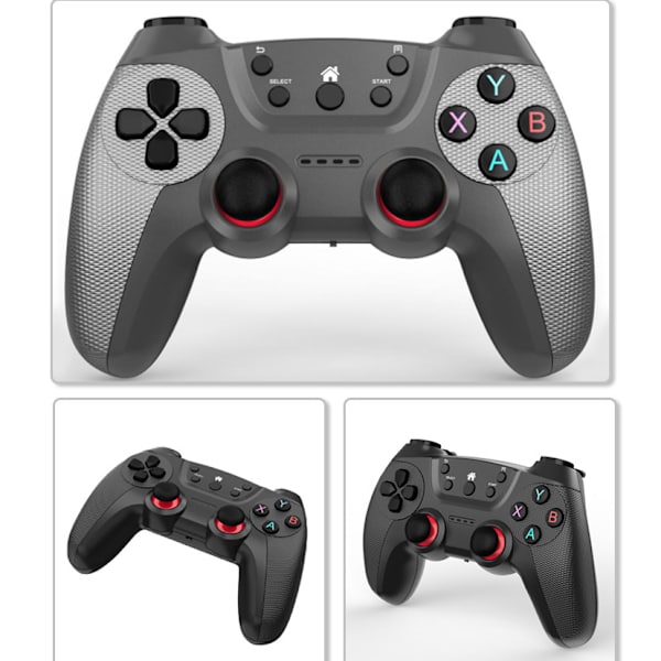 Grå trådløs spilcontroller, kompatibel med Android, PC og TV-boks, mobil gaming joystick