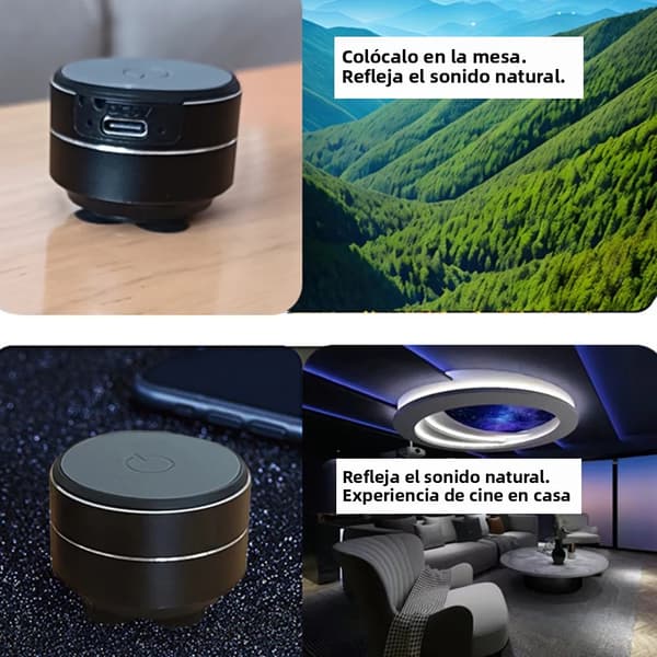 Sort, mini TWS knoglelednings-Bluetooth-højttaler – bærbart design, HiFi-stereolyd, metalkabinet, ultra-lang batterilevetid.