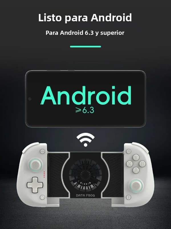 Lilla trådløs spilcontroller til Android mobilspil, kompatibel med Android smartphones og tablets