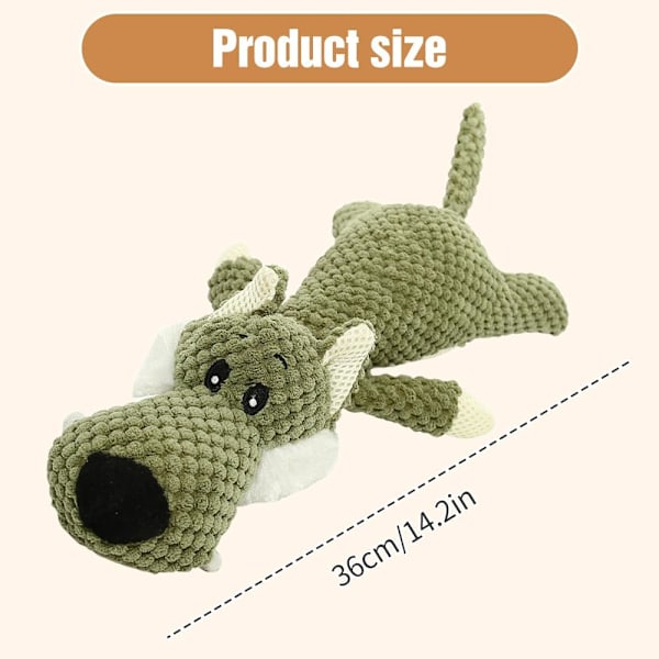 Plush Leksaker för Hundar som Gnager Aggressivt, 2024 Nya Hundleksaker O förstörbara Hundleksaker med Kvitter Hundvalp Tuggleksaker, Hållbara Tuggleksaker Plush Leksak för Hundar Yellow