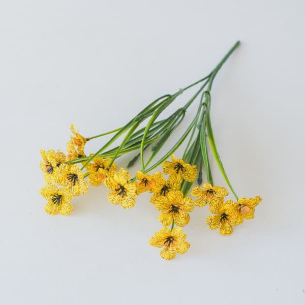 Kunstige lilla blomster, 7 farger, 7 bunter
