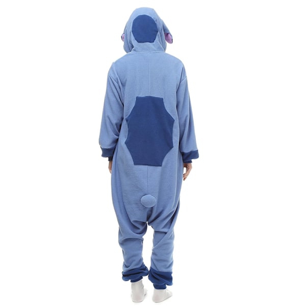 Vuxen Onesie Djur Pyjamas Halloween Cosplay Kostymer Festkläder Blå L