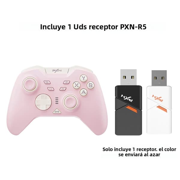 Rosa Bluetooth Spillkontroller, Kompatibel med Switch, PC og Android-enheter, Hall-utløsere, Multi-modus