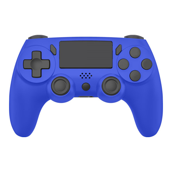 Sort trådløs spilcontroller, kompatibel med PS4, PS3 og PC, 6-akset gyro, berøringsplade, dobbelt vibration
