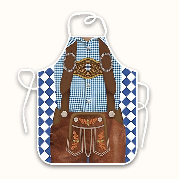 Oktoberfest forklæder, 2-delt matchende par madlavningsforklæder, tysk fest, grill, bagning og køkkengave