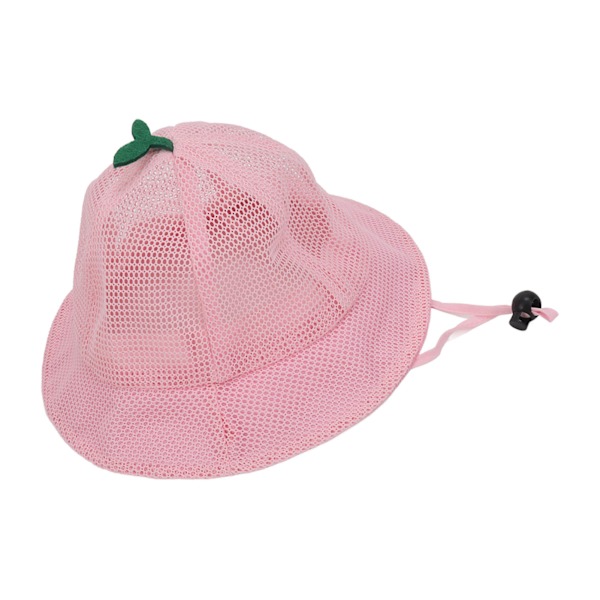 Barnens hinkhatt Justerbar rep Söt nät Andas Sommar solhatt rosa pink