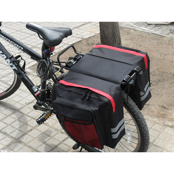 Cykelhyllor Bao Shandi bilhållare bakre cykel bakre dubbelpackad väsksadelväska red