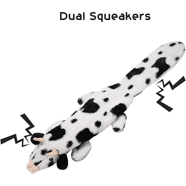Hunde Squeaky Legetøj, 5 stk. Krøllede Plys Hundelegetøj, Fyldfrit Hundelegetøj til Små, Mellemstore og Store Hunde, Fyldfrit Hvalpe Legetøj mod Kedsomhed
