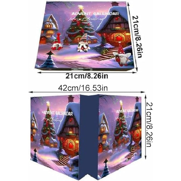 Jule-Nisse Adventskalender, 24 Plysj-Nisse Dukker Juletelling Kalender, Jule-Nisse Adventskalender 2024, Jule-Plysj-Nisse Lekesett