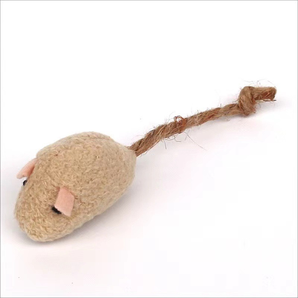 1 kpl keinotettu hiiri luova uusi lemmikkieläintarvikkeet kissan lelut pehmolelut khaki powder 12*3cm khaki pink