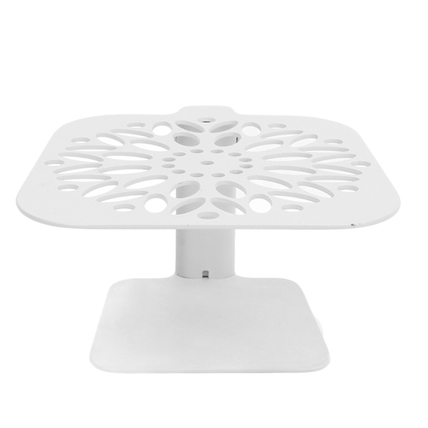 Kaffe vägning rack, justerbar höjd, vattentät kolstål skala stångskyddsställ, kaffemaskin, vitt runt hål white round hole