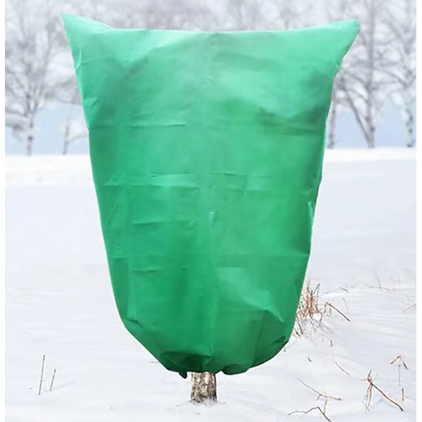 Tykk frostbeskyttelse for planter, vinterbeskyttelse for planter, frost- og insektbeskyttelse, vind- og glidelås, kaldt dekke 80*100cm