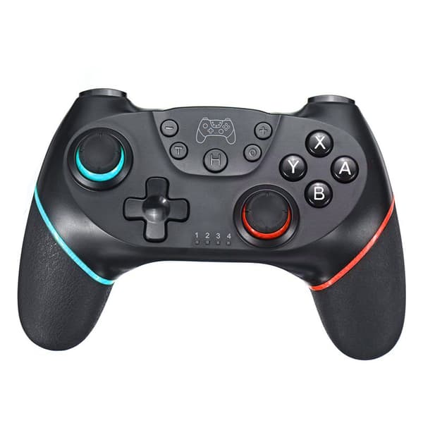 Rød trådløs Bluetooth-spillkontroller, kompatibel med Switch-konsoll, Turbo- og Capture-funksjoner