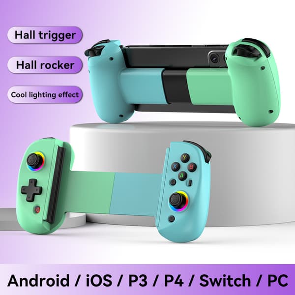 Trådløs laser-spilcontroller, kompatibel med iOS, Android, Switch og PS4-konsoller