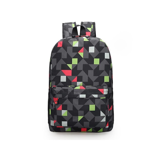 Uformell reiseryggsekk Skolesekk Oxford Cloth Outdoor Backpack--grønn