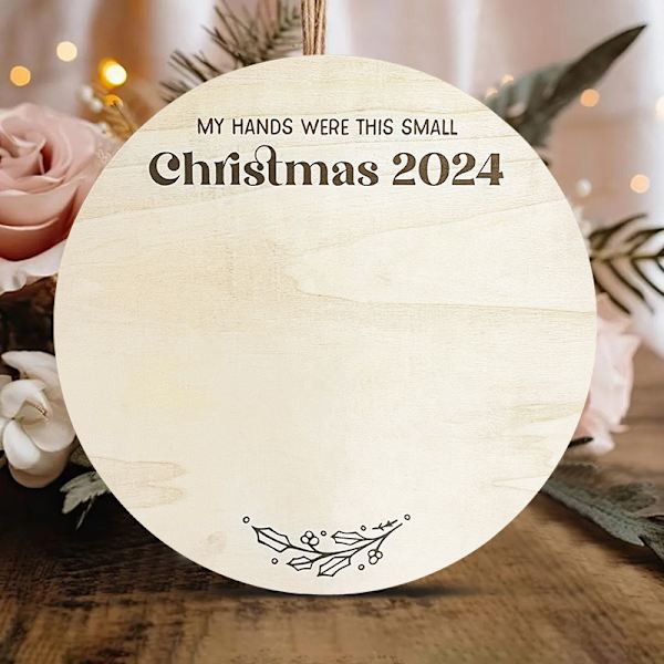 DIY-vänlig Julväggdekoration och 2025 Festival Träbordsprydnad - 30*30*0.5cm Poplarträ, Lägger till Jul-stil Festlig Charm