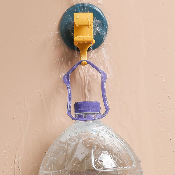 Plast Handfatshängare, Självhäftande Nyckelkrok, Stapelbar, 1-3 st (Färg: Vit, Storlek: OneSize) Blue
