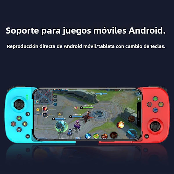 Pink 3D Mobil Spilcontroller, Bluetooth 5.0 Joystick, Kompatibel med iOS og Android, Udtrækkelig Gamepad