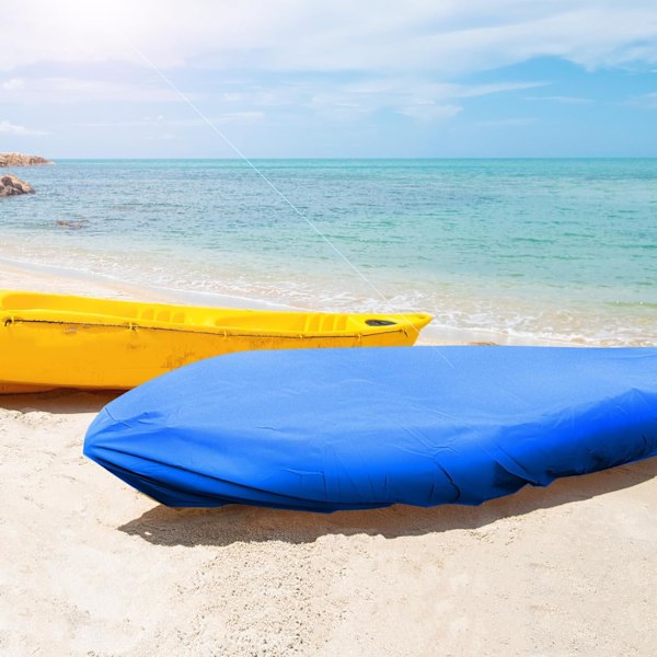 420D Kajakdække Vandtæt, Kajakdækker til Udendørs Opbevaring, Robust UV-Beskyttelse Paddleboard Dækker SUP Kano Dække, 3,6-4m Blue 11.8-13ft
