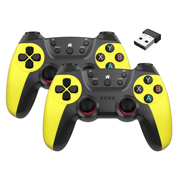 Grön trådlös spelkontroll, kompatibel med Android, PC och TV-box, mobil speljoystick