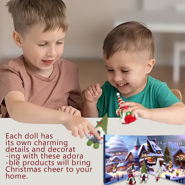 Tomte Julkalender 2024, Tomte Julkalender 2024, Jultomte Julkalender, Julkalender Tomtefigurer, Jultomte Julkalender