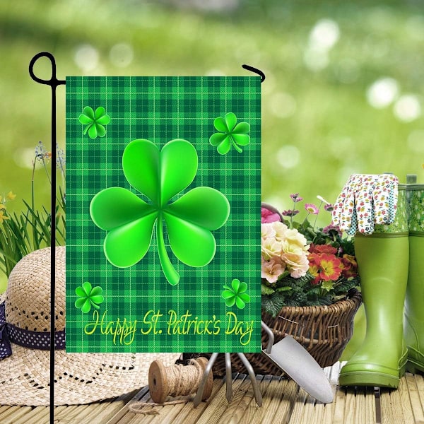 Glædelig Jul Træ Rød Haveflag Vinter Snefnug Dobbeltsidet Flag 12\" x 18\", Jul Rustik Vinter Sne Ferie Nytår Lille Haveflag Banner st Patrick's day