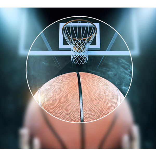 Basketbollsglasögon med explosionssäkra linser, droppresistenta, uppfriskande och andningsbara, med vidvinkel och justerbar snodd.