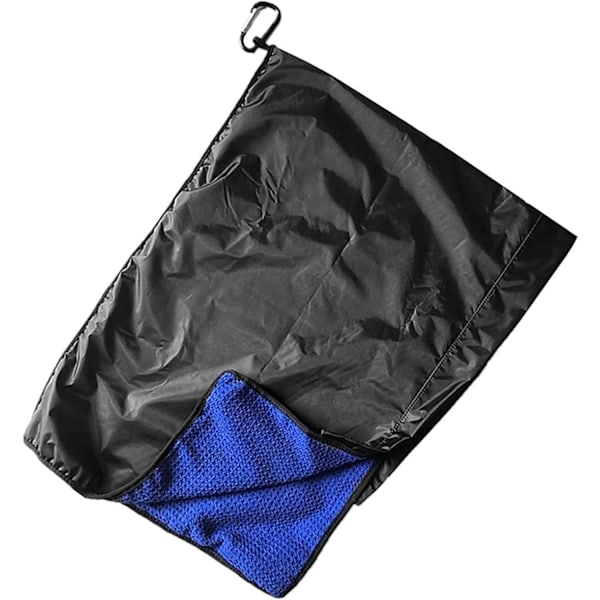 Mikrofiber Golf Håndklæder Regnbeskyttelse Dækning Bærbar Golf Regnhætte Håndklæde 2 i 1 Golf Håndklæde Regn Dækning til Mænd Kvinder 2 i 1